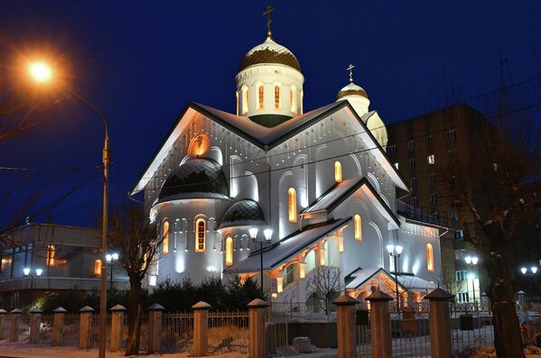 كنيسة لقاء أيقونة فلاديمير للسيدة العذراء مريم التابعة للكنيسة الأرثوذكسية الروسية للمؤمنين القدامى في كراسنويارسك في روسيا - سبوتنيك عربي