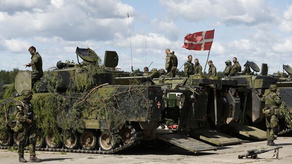 Danish soldiers during a military exercise - سبوتنيك عربي