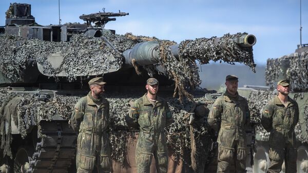 German Bundeswehr soldiers of the NATO enhanced forward presence battalion. File photo - سبوتنيك عربي