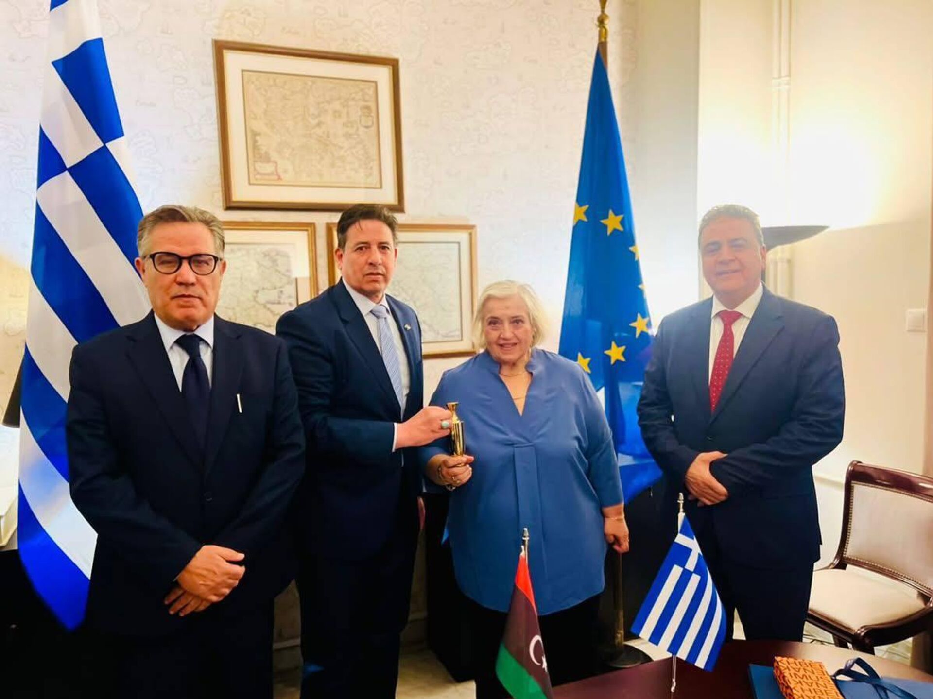 لجنة متابعة الأموال الليبية المجمدة تبحث مع الخارجية اليونانية تنفيذ قرار مجلس الأمن 2769 - سبوتنيك عربي, 1920, 15.01.2026