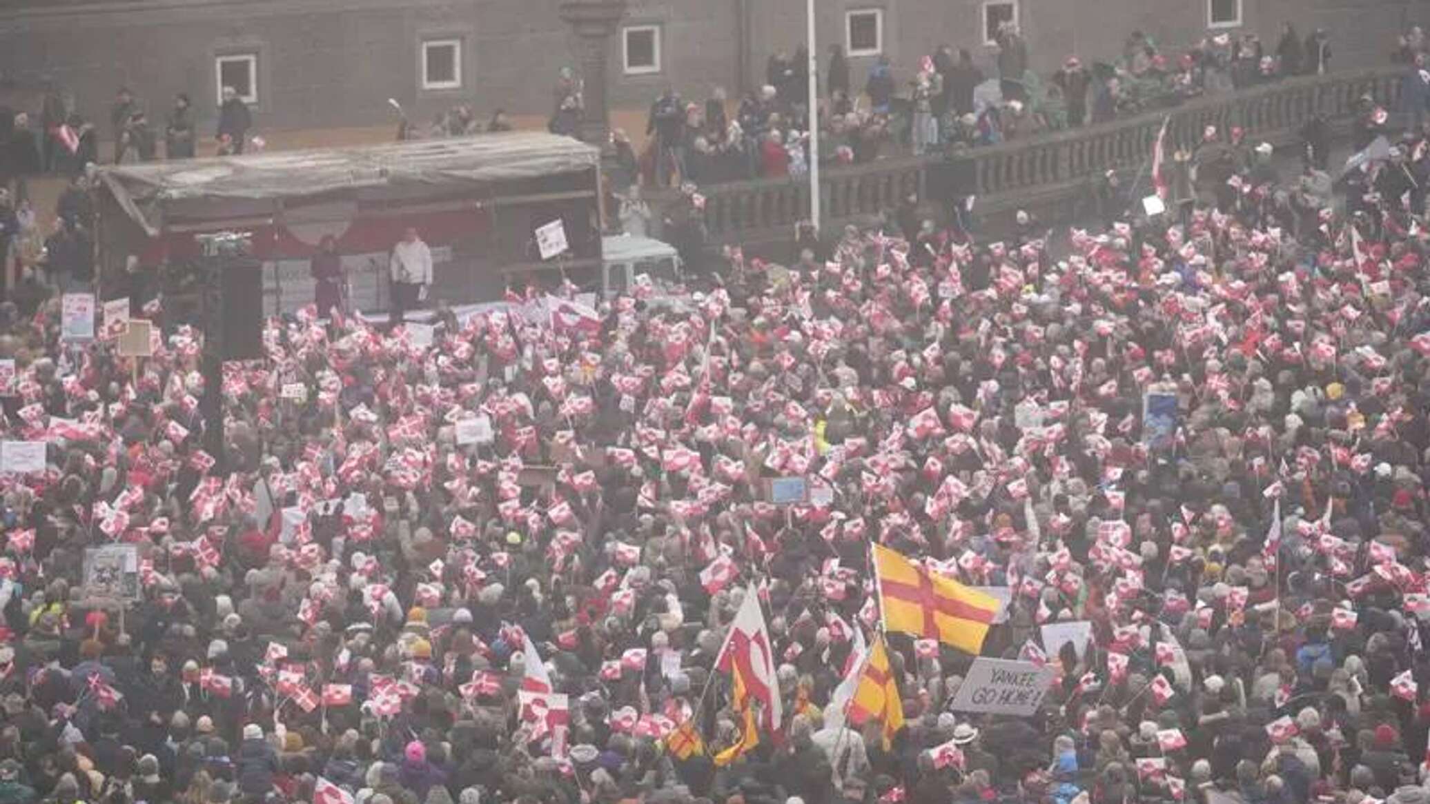 مظاهرات في الدنمارك وغرينلاند رفضا لخطط ترامب لضم الجزيرة..فيديو