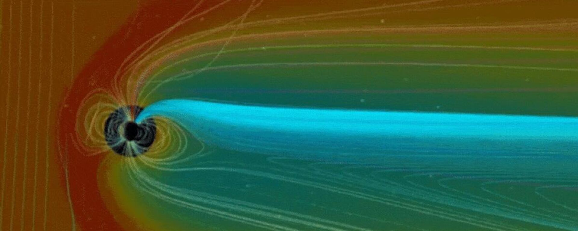تشكّل الغلاف المغناطيسي للأرض نتيجة تفاعل المجال المغناطيسي الأرضي للكوكب مع الرياح الشمسية
 - سبوتنيك عربي, 1920, 17.01.2026