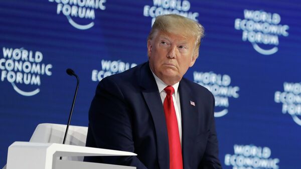 الرئيس الأمريكي دونالد ترامب في دافوس  - سبوتنيك عربي