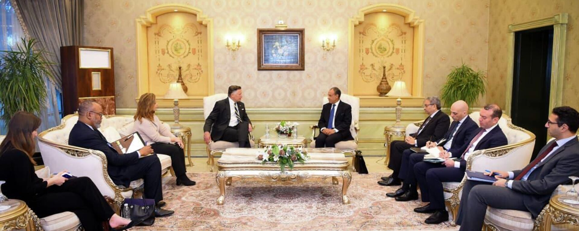 وزير الخارجية المصري بدر عبد العاطي يستقبل نائب وزير الخارجية الأمريكي كريستوفر لاندو - سبوتنيك عربي, 1920, 25.01.2026