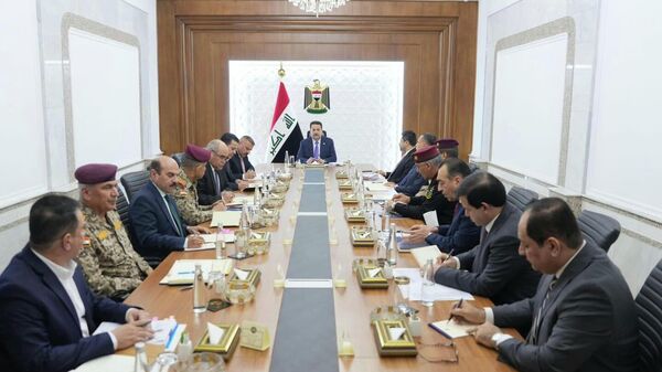 اجتماع المجلس الوزاري للأمن الوطني العراقي برئاسة رئيس الوزراء القائد العام للقوات المسلحة محمد شياع السوداني - سبوتنيك عربي