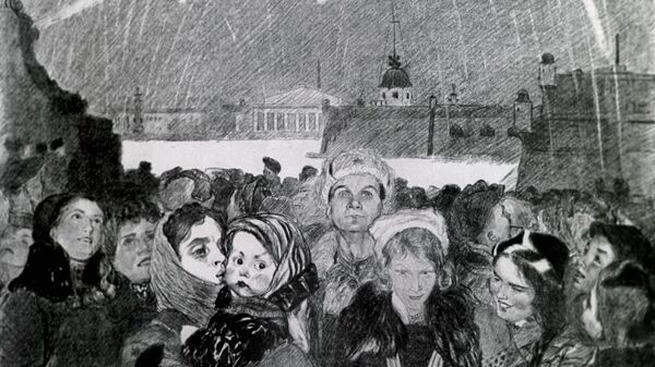 Репродукция картины Салют 27 января 1944 года - سبوتنيك عربي