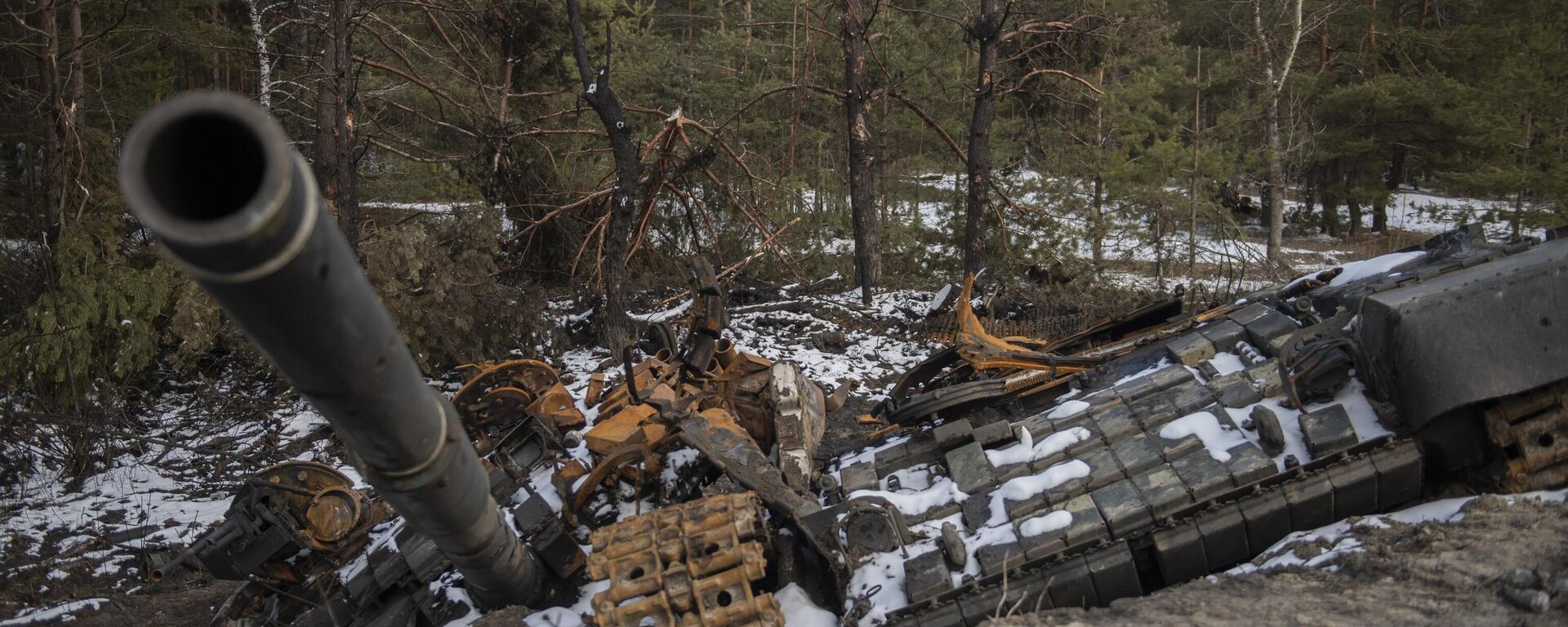 A destroyed tank of Ukrainian Armed Forces is seen outside the town of Severodonetsk, in Lugansk People's Republic. - سبوتنيك عربي, 1920, 31.01.2026
