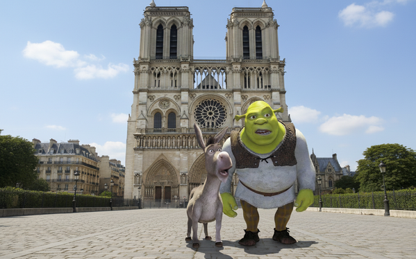 تم إنتاج فيلم الرسوم المتحركة "شريك" باستخدام الذكاء الاصطناعي. وتظهر كاتدرائية نوتردام في الخلفية - سبوتنيك عربي