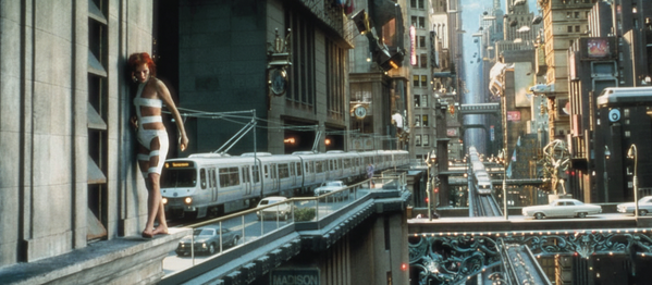 تم إنتاج فيلم "العنصر الخامس" باستخدام الذكاء الاصطناعي. تظهر البطلة على خلفية وسائل النقل الحديثة (قطارات وسيارات)  - سبوتنيك عربي