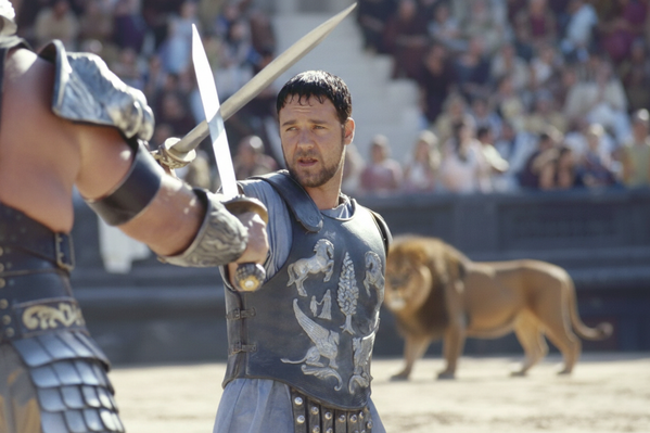 تم توليد فيلم "المصارع" باستخدام الذكاء الاصطناعي. يظهر أسد  في الخلفية - سبوتنيك عربي