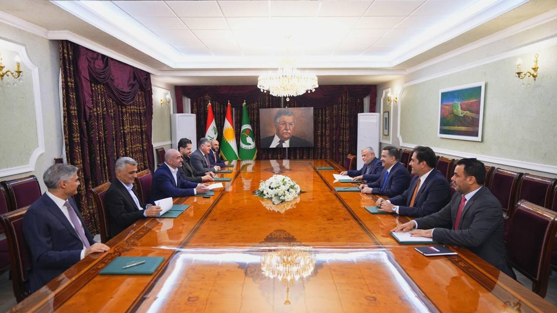 رئيس الوزراء العراقي محمد شياع السوداني يلتقي رئيس حزب الاتحاد الوطني الكردستاني بافل طالباني في محافظة السليمانية - سبوتنيك عربي, 1920, 02.02.2026
