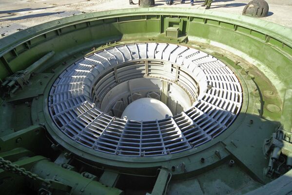 أثناء  تدريب قتالي للصاروخ الباليستي العابر للقارات (SS) من قاعدة "بايكونور" الفضائية. - سبوتنيك عربي