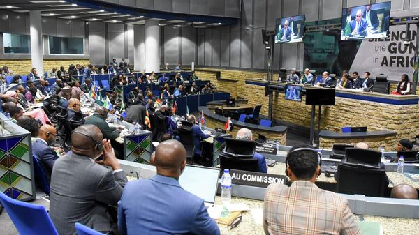 مجلس السلم والأمن الأفريقي يعقد جلسة وزارية برئاسة وزير الخارجية المصري بدر عبد العاطي، لمناقشة تطورات الأوضاع في السودان والصومال - سبوتنيك عربي