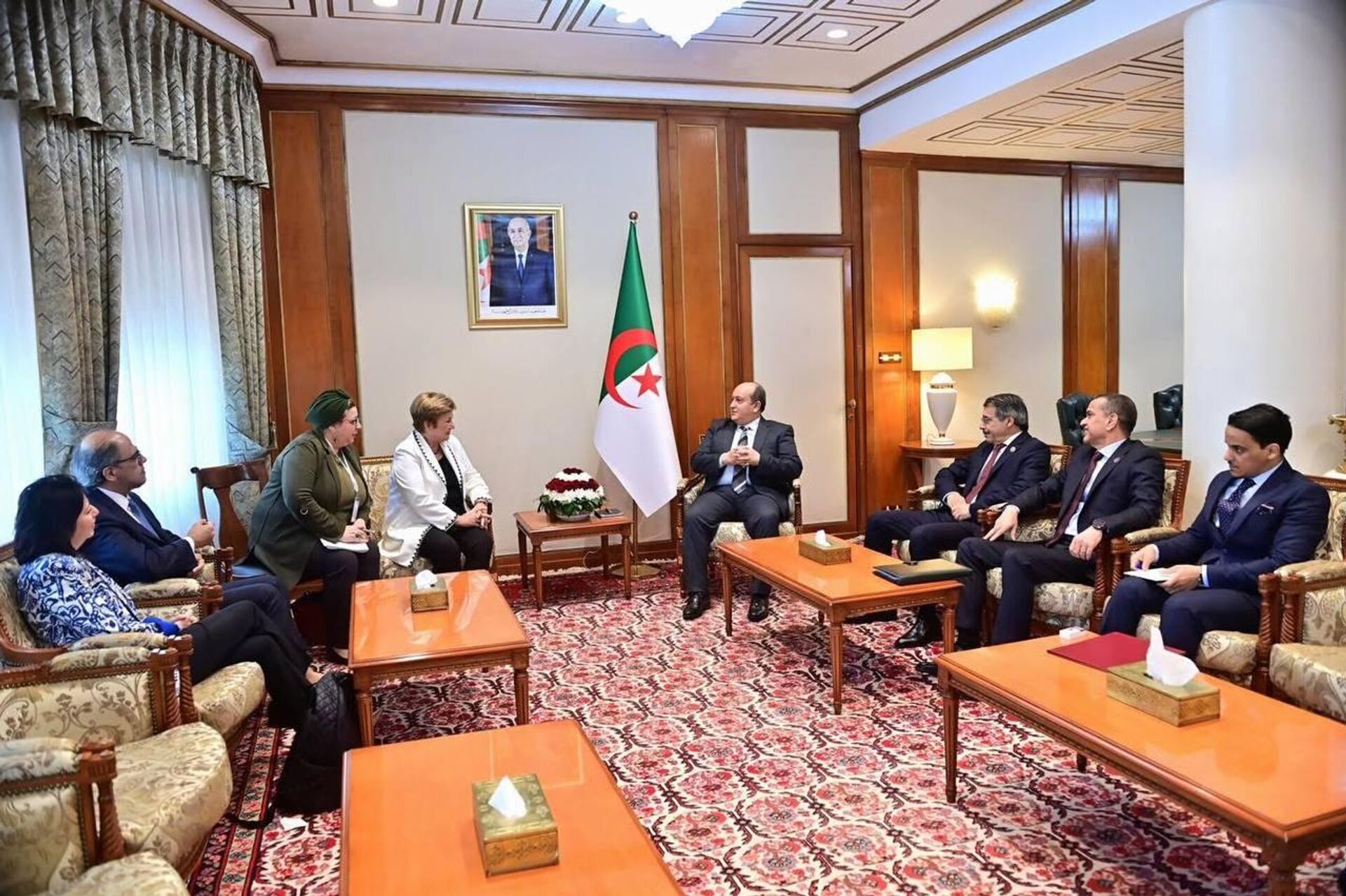 المديرة العامة لصندوق النقد الدولي، كريستالينا جيورجيفا، تجري زيارة إلى الجزائر  - سبوتنيك عربي, 1920, 13.02.2026