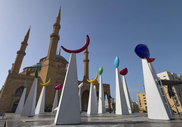 أجواء الزينة في العاصمة اللبنانية بيروت، احتفالًا بحلول شهر رمضان  - سبوتنيك عربي