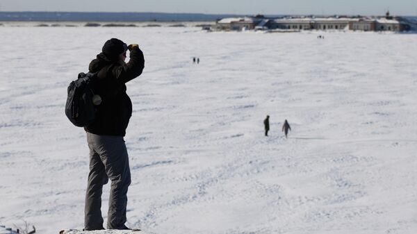 Замерзший Финский залив в Санкт-Петербурге - سبوتنيك عربي