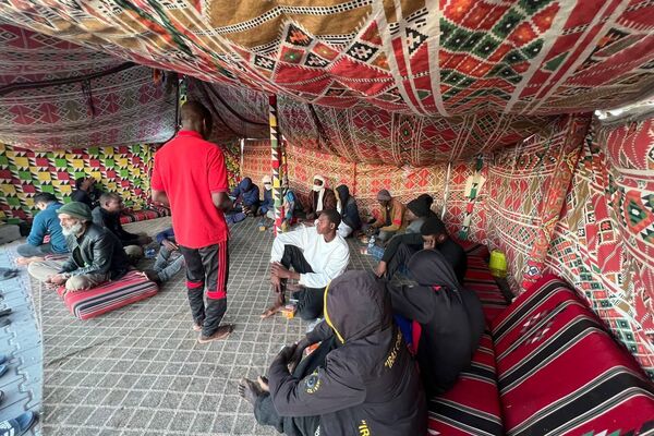 خيمة بني وليد الرمضانية في ليبيا.. 15 عاما من التكافل مع العمالة الوافدة وعابري السبيل - سبوتنيك عربي