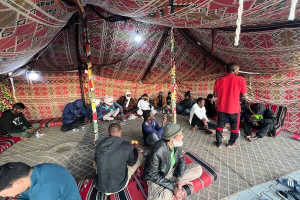 خيمة بني وليد الرمضانية في ليبيا.. 15 عاما من التكافل مع العمالة الوافدة وعابري السبيل - سبوتنيك عربي