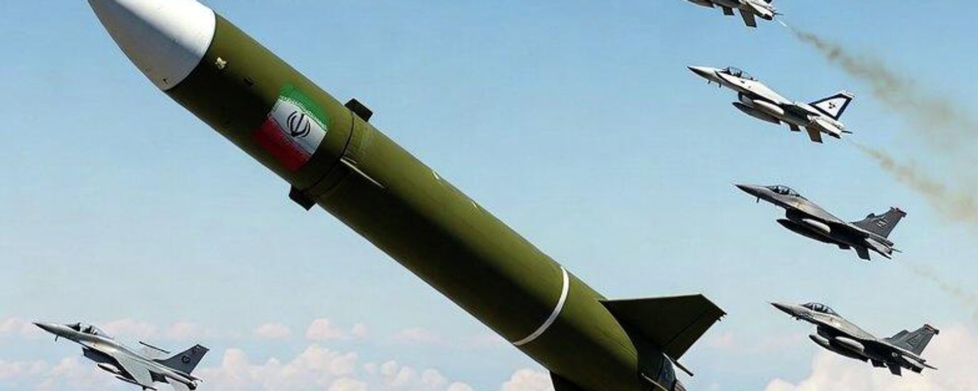 صورة بالذكاء الاصطناعي لمواجهة بين الصواريخ والطائرات الحربية - سبوتنيك عربي, 1920, 05.03.2026