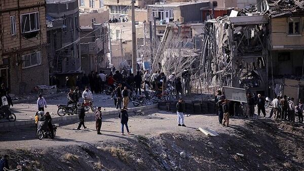 Последствия авиаударов США и Израиля по Сенендеджу - سبوتنيك عربي