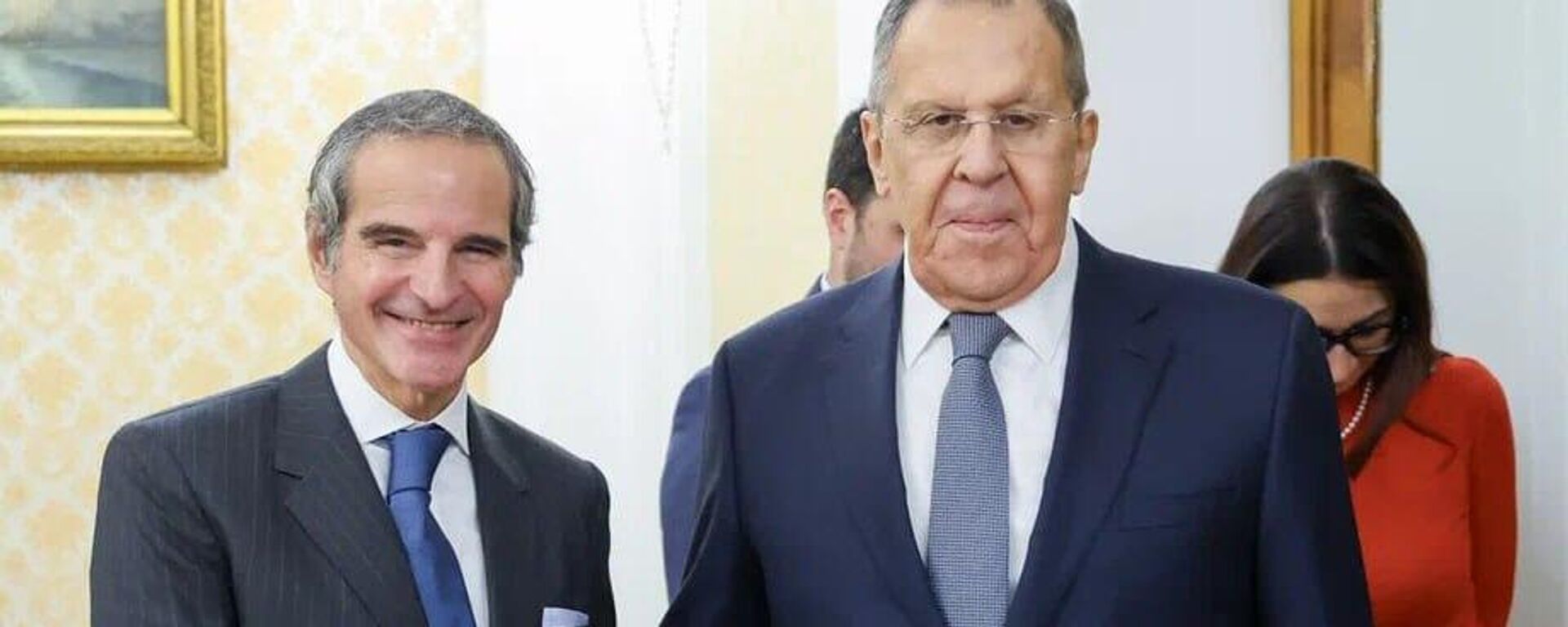وزير الخارجية الروسي سيرغي لافروف مع المدير العام للوكالة الدولية للطاقة الذرية رافائيل غروسي - سبوتنيك عربي, 1920, 13.03.2026