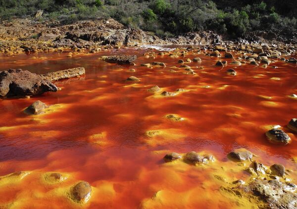 نهر تينتو. زالاميا لا ريال، هويلفا، الأندلس، إسبانيا - سبوتنيك عربي