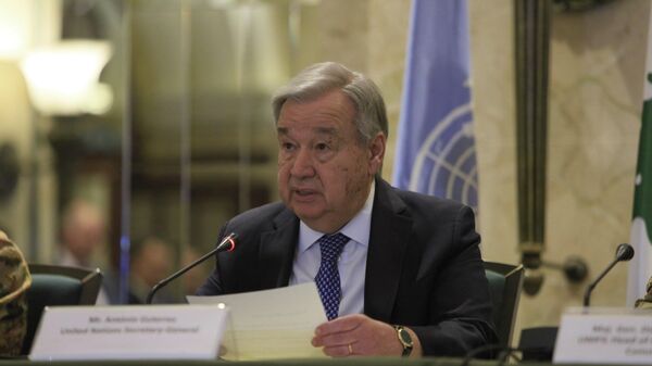 الأمين العام للأمم المتحدة أنطونيو غوتيريش في لبنان  - سبوتنيك عربي