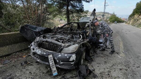 مقتل الصحفيين علي شعيب، وفاطمة فتوني، جراء غارة إسرائيلية، اليوم السبت، على لبنان. - سبوتنيك عربي