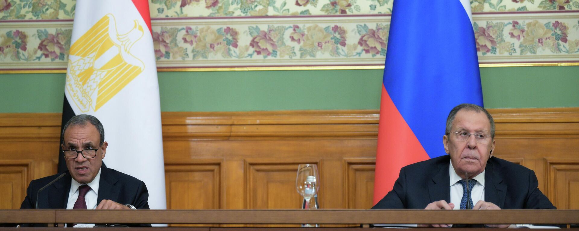 وزير الخارجية الروسي سيرغي لافروف مع نظيره المصري، بدر عبد العاطي - سبوتنيك عربي, 1920, 03.04.2026