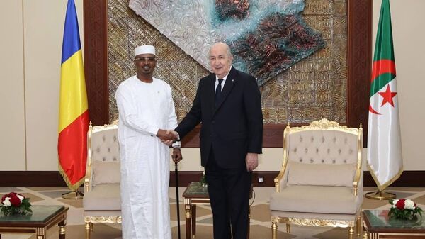 مراسم استقبال السيد رئيس الجمهورية للرئيس التشادي بقصر المرادية، والمباحثات التي جمعت وفدي البلدين - سبوتنيك عربي