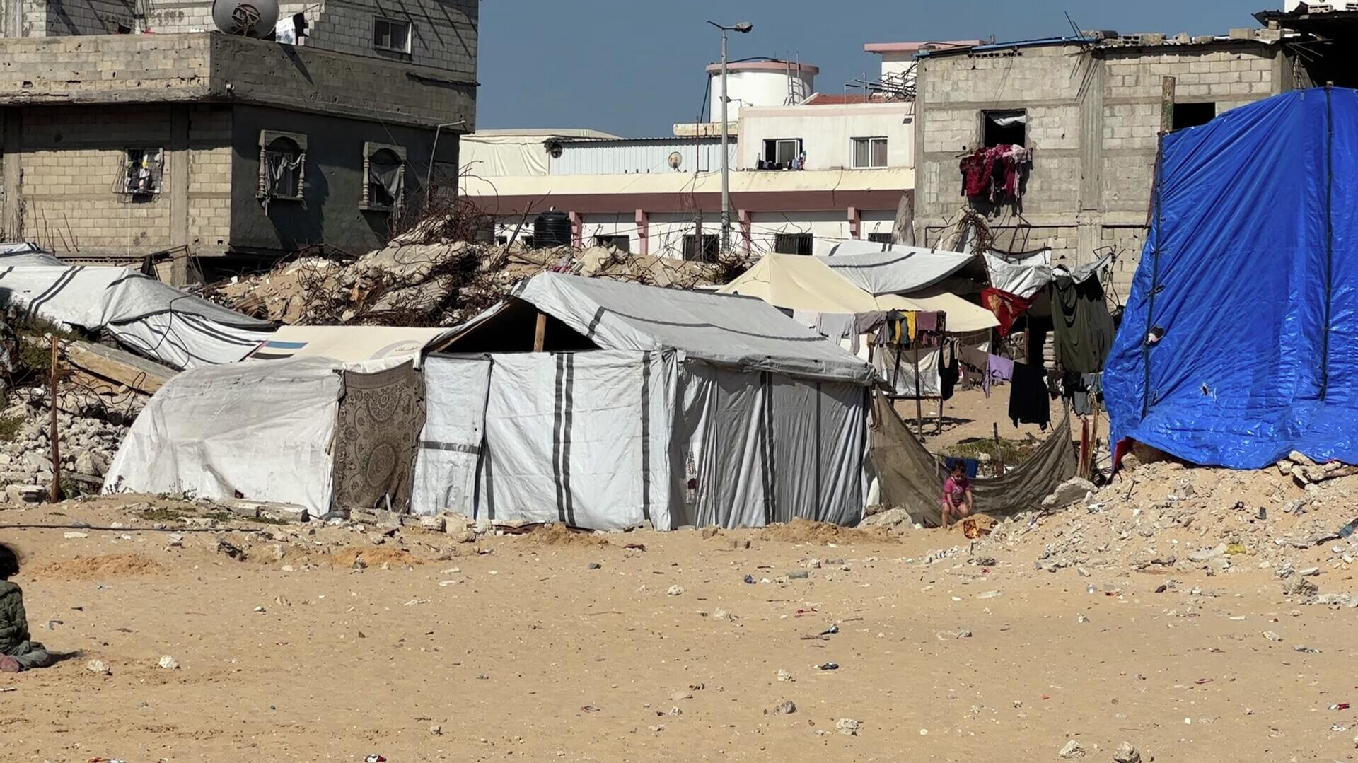 خلف الخط الأصفر بيوت تختفي وحدود تٌرسم والنازحون في غزة يتمسكون بحلم العودة   - سبوتنيك عربي, 1920, 28.04.2026