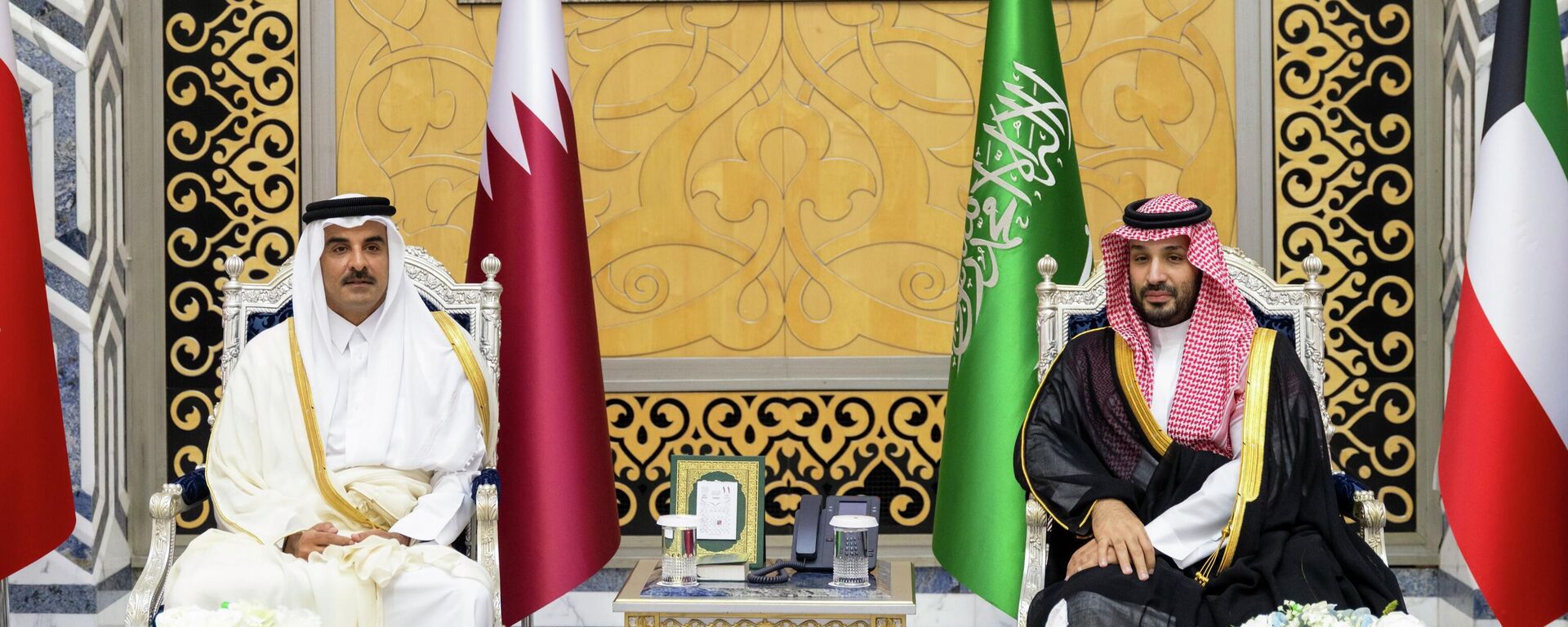 ولي العهد السعودي محمد بن سلمان وأمير قطر تميم بن حمد آل ثاني - سبوتنيك عربي, 1920, 28.04.2026