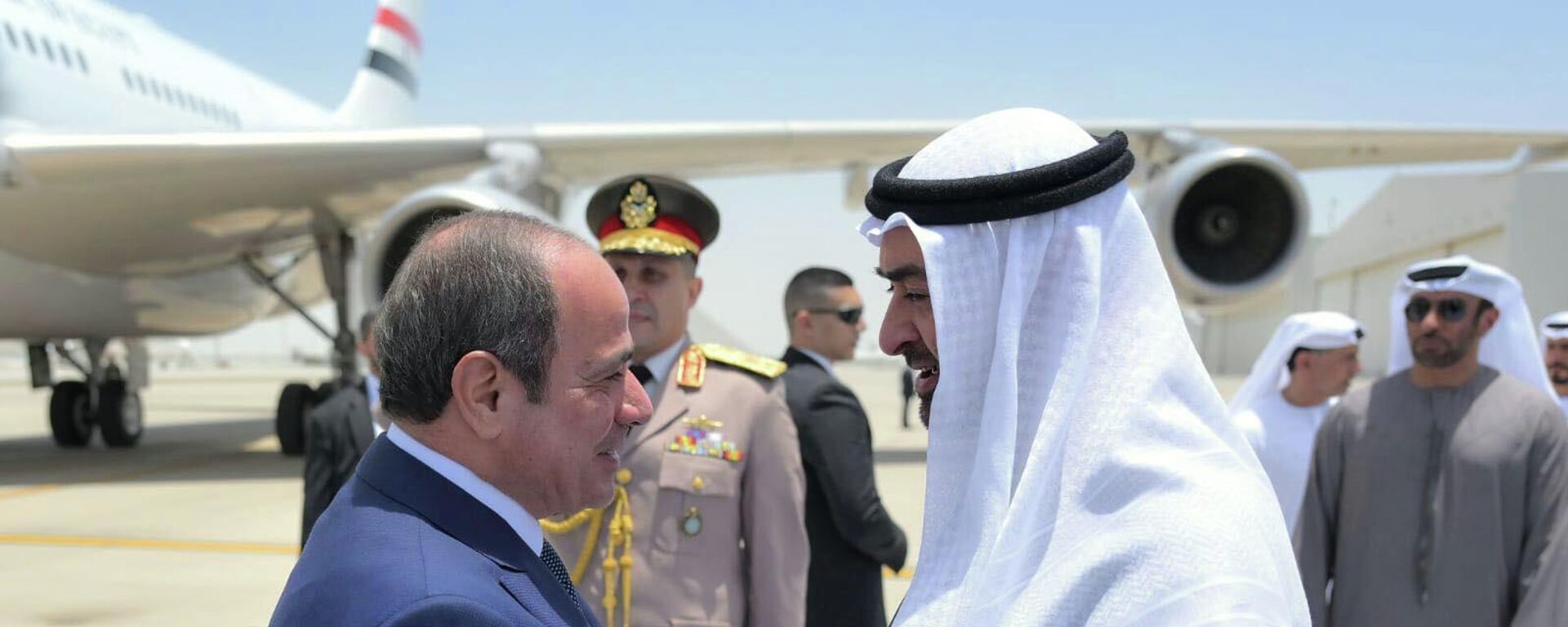 الرئيس المصري عبد الفتاح السيسي يجري زيارة إلى دولة الإمارات التقى خلالها الرئيس الإماراتي الشيخ محمد بن زايد آل نهيان - سبوتنيك عربي, 1920, 07.05.2026