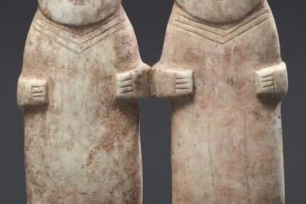 جانب من بعض الآثار اليمنية المنهوبة والتي يتم عرضها في مزادات غربية وأمريكية - سبوتنيك عربي