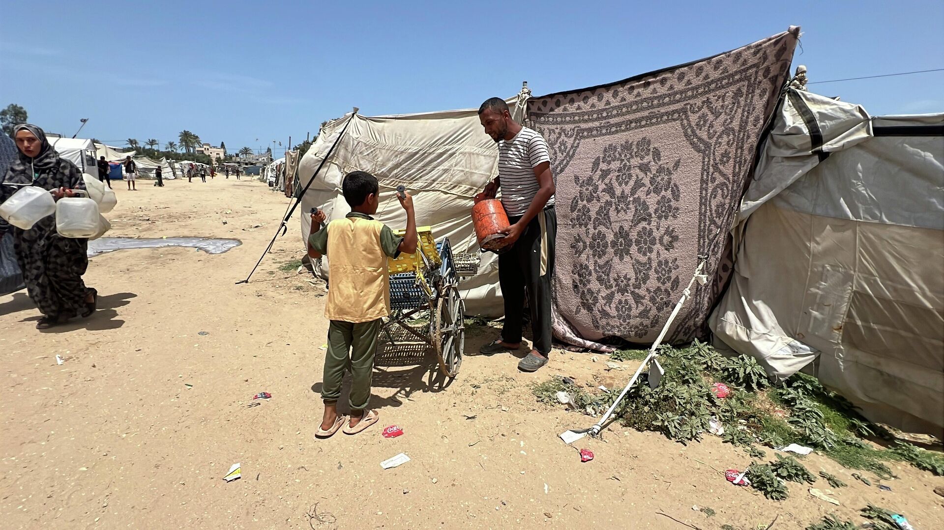طفل فلسطيني يعيل أسرته بعربة نقل صنعها بنفسه في غزة طفل فلسطيني يعيل أسرته بعربة نقل صنعها بنفسه في غزة - سبوتنيك عربي, 1920, 22.05.2026