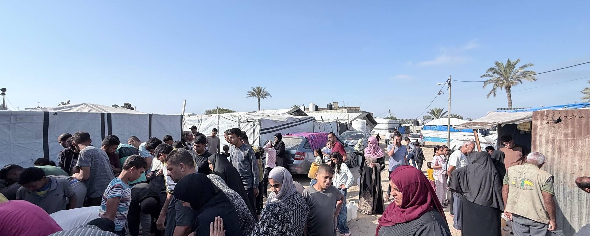 شح المياه يهدد حياة النازحين جنوب قطاع غزة
 - سبوتنيك عربي, 1920, 06.06.2026