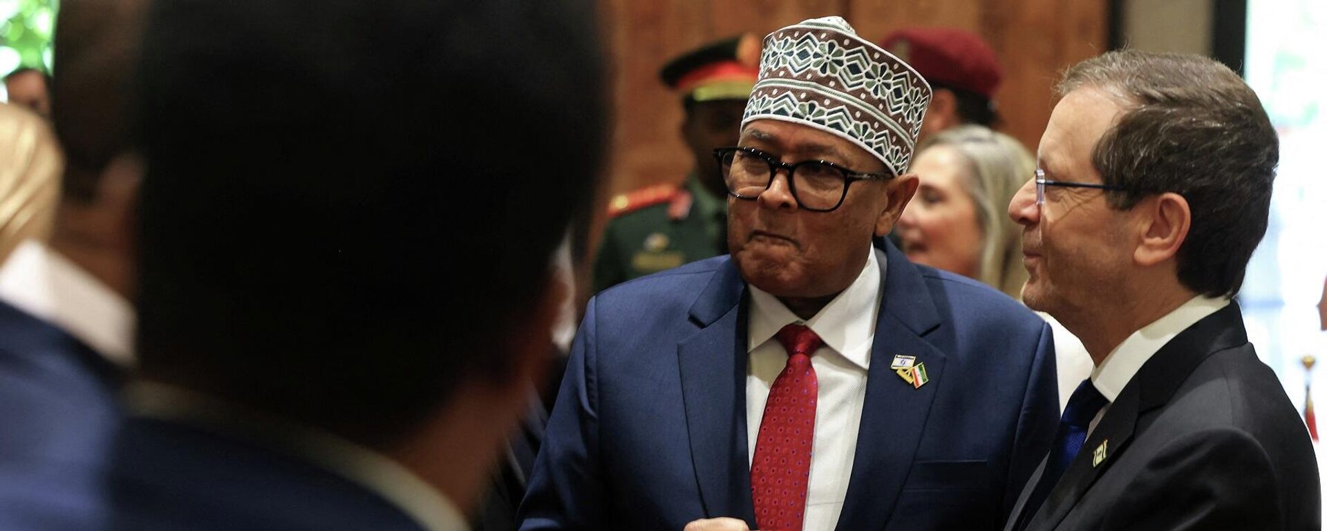 الرئيس الإسرائيلي، يتسحاق هرتسوغ، يستقبل رئيس أرض الصومال، عبد الرحمن محمد عبد الله، تل أبيب، 14 يونيو/ حزيران 2026 - سبوتنيك عربي, 1920, 14.06.2026