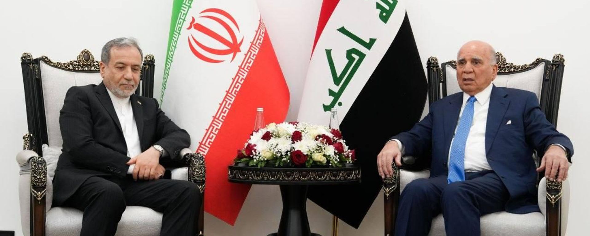  وزير الخارجية العراقي فؤاد حسين يستقبل وزير الخارجية الإيراني عباس عراقجي في بغداد - سبوتنيك عربي, 1920, 28.06.2026