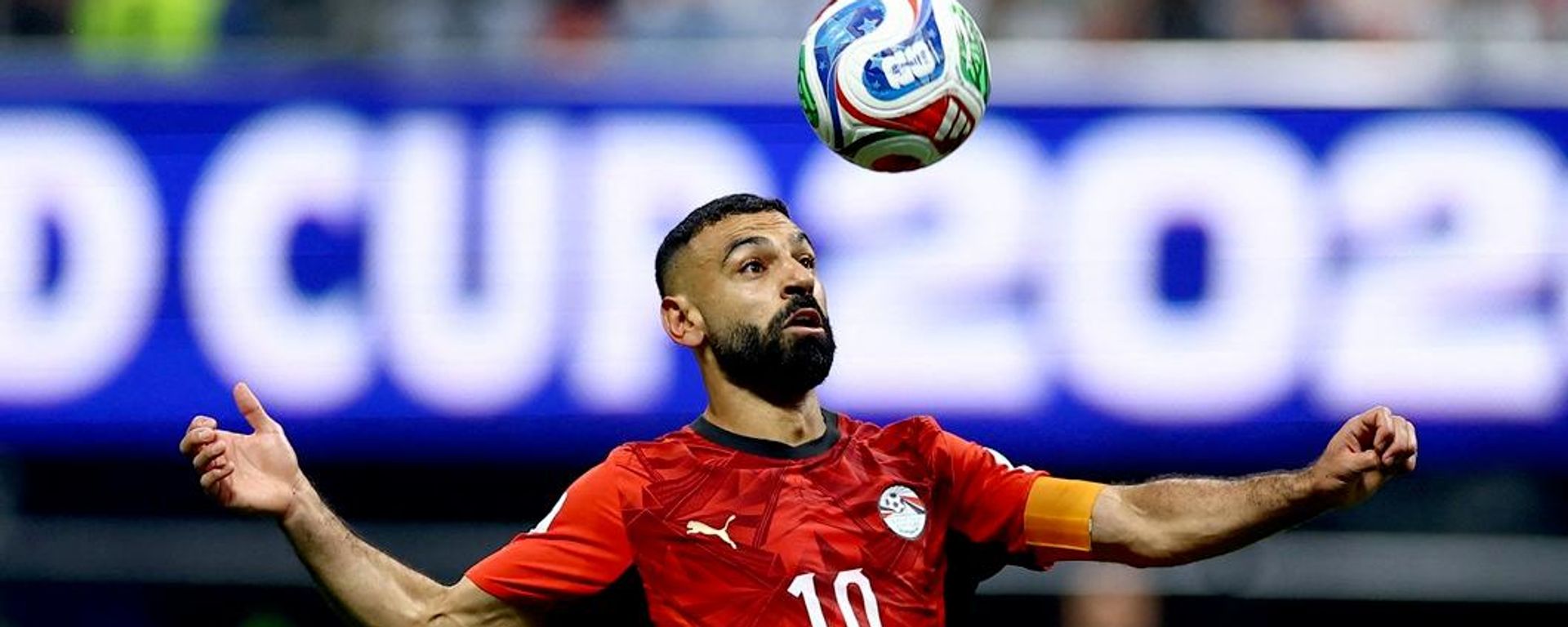 اللاعب محمد صلاح في مياراة مصر والأرجنتين في دوري الـ16 من بطولة كأس العالم لكرة القدم، أمريكا، 7 يوليو/ تموز 2026 - سبوتنيك عربي, 1920, 17.07.2026