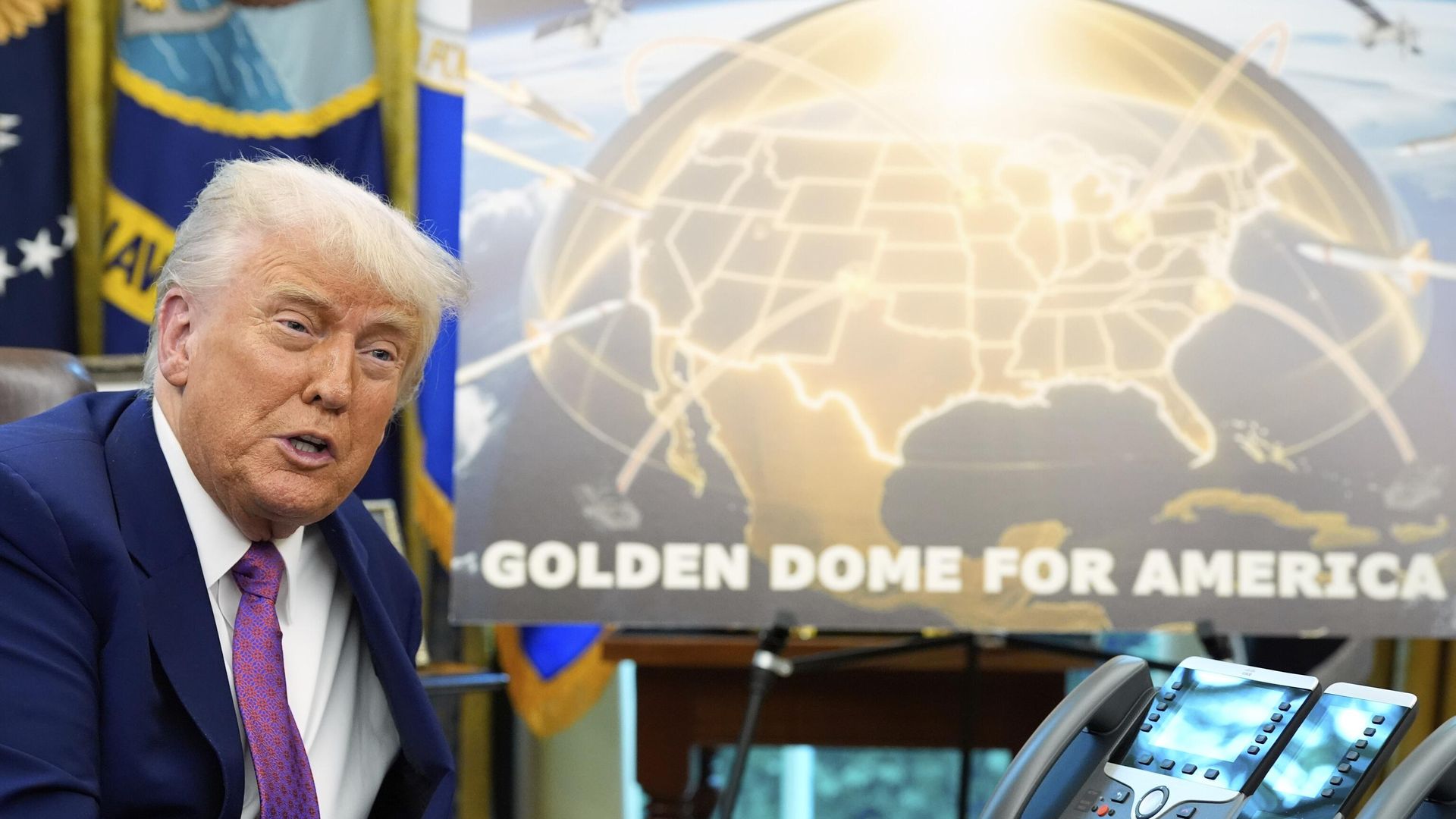 President Donald Trump speaks in the Oval Office of the White House, Tuesday, May20, 2025, in Washington - سبوتنيك عربي, 1920, 08.08.2026
