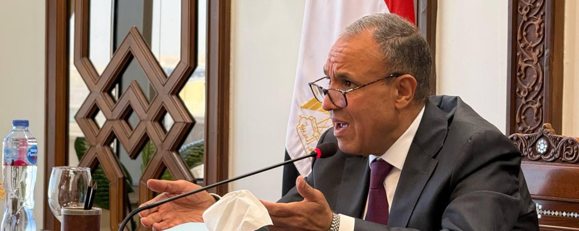 وزير الخارجية المصري، بدر عبد العاطي، خلال اجتماع مع المراسلين الأجانب، القاهرة، مصر، 10 سبتمبر/ أيلول 2026 - سبوتنيك عربي, 1920, 10.09.2026