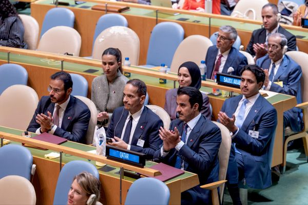 أمير قطر الشيخ تميم بن حمد آل ثاني يحضر الدورة الحادية والثمانين للجمعية العامة للأمم المتحدة في مقر المنظمة في مدينة نيويورك، الولايات المتحدة. - سبوتنيك عربي