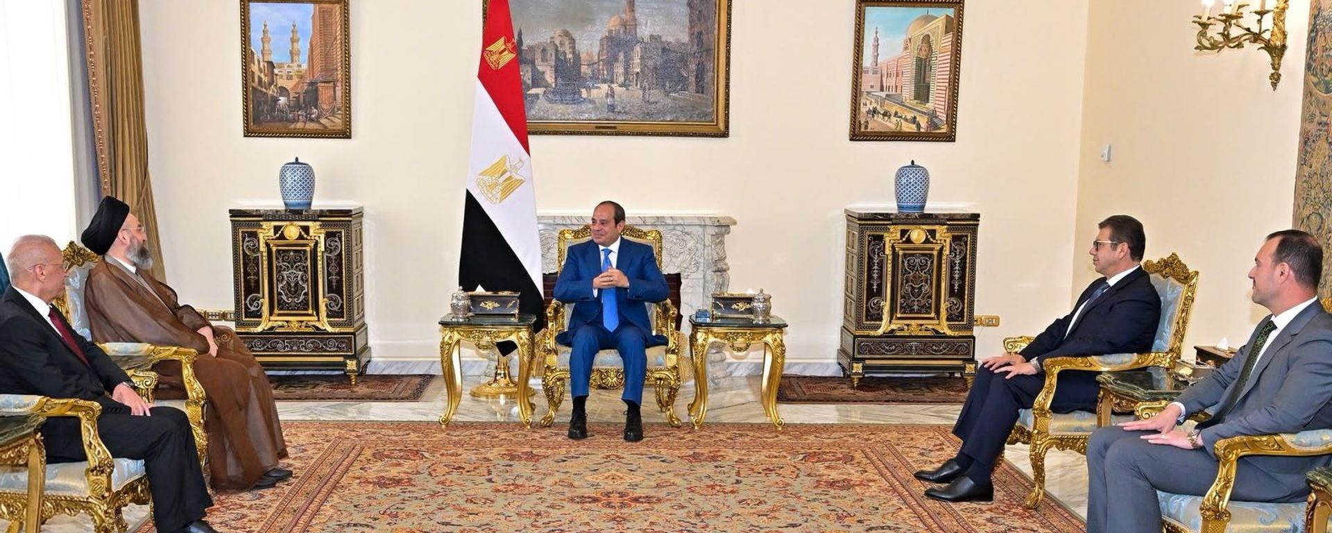 الرئيس المصري عبد الفتاح السيسي يستقبل رئيس تيار الحكمة العراقي عمار الحكيم - سبوتنيك عربي, 1920, 24.09.2026