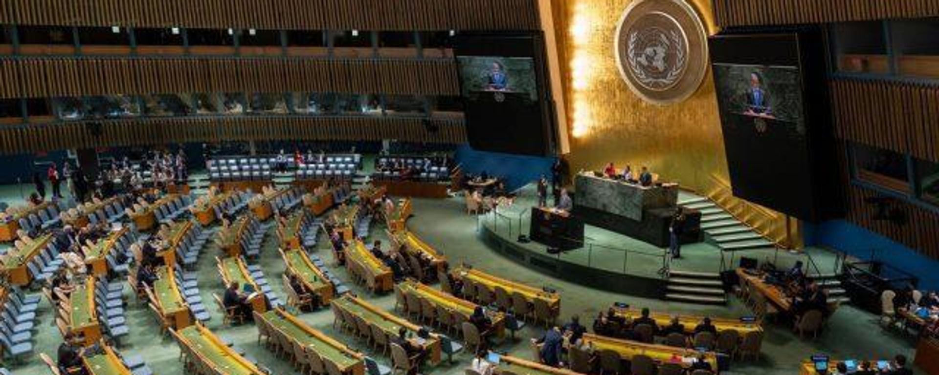  انطلاق فعاليات اليوم الثالث من الدورة الـ81 للجمعية العامة للأمم المتحدة في نيويورك - سبوتنيك عربي, 1920, 24.09.2026