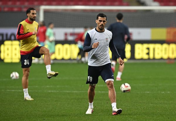 اللاعب الإيراني علي نعمتي، خلال الحصة التدريبية للفريق في قازان. - سبوتنيك عربي