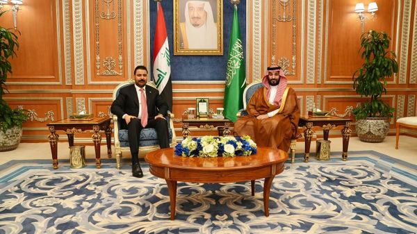 ولي العهد السعودي الأمير محمد بن سلمان يستقبل رئيس الوزراء العراقي علي فالح الزيدي في الرياض - سبوتنيك عربي