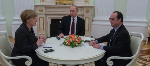 بوتين وهولاند وميركل بوتين وهولاند وميركل - سبوتنيك عربي