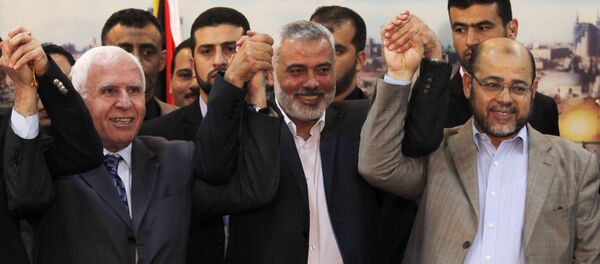 إسماعيل هنية وموسى أبو مرزوق وعزام الأحمد - سبوتنيك عربي