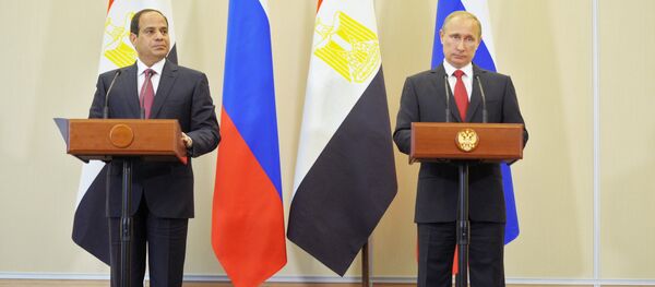 الرئيسان فلاديمير بوتين وعبدالفتاح السيسي - سبوتنيك عربي