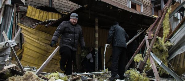 آثار القصف في دونيتسك - سبوتنيك عربي